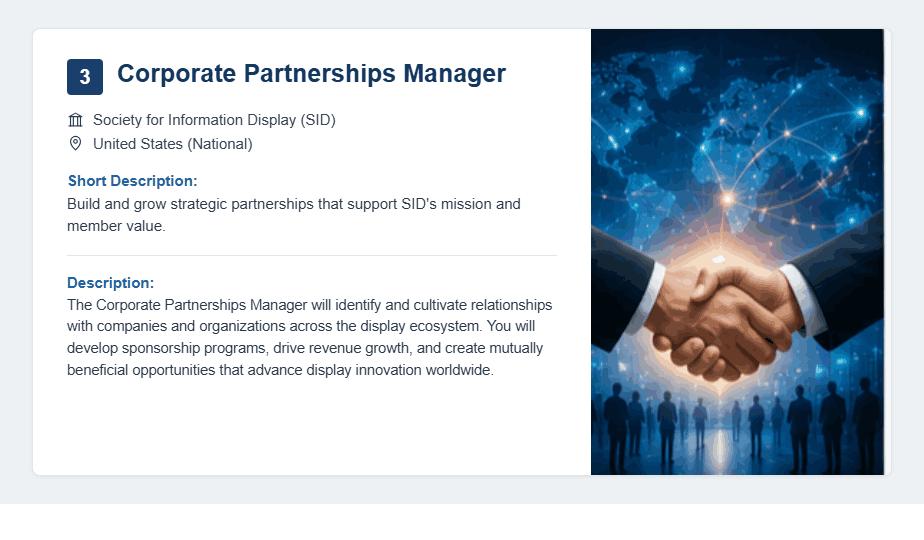 Corporate Partnerships Manage